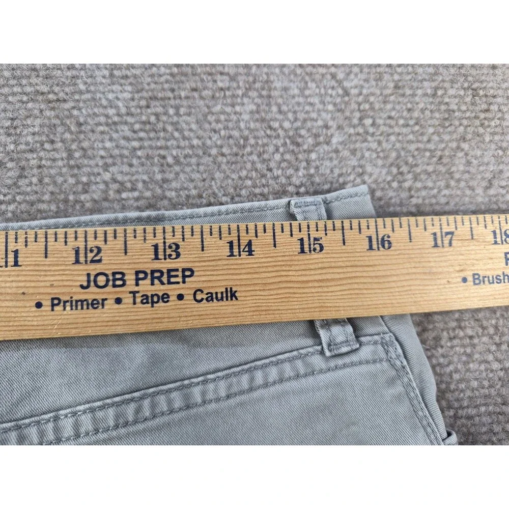 Flint & Tinder 365 Chino Pants Men Sz 32x34 Gray 5-Pocket Tapered Stretch Washed